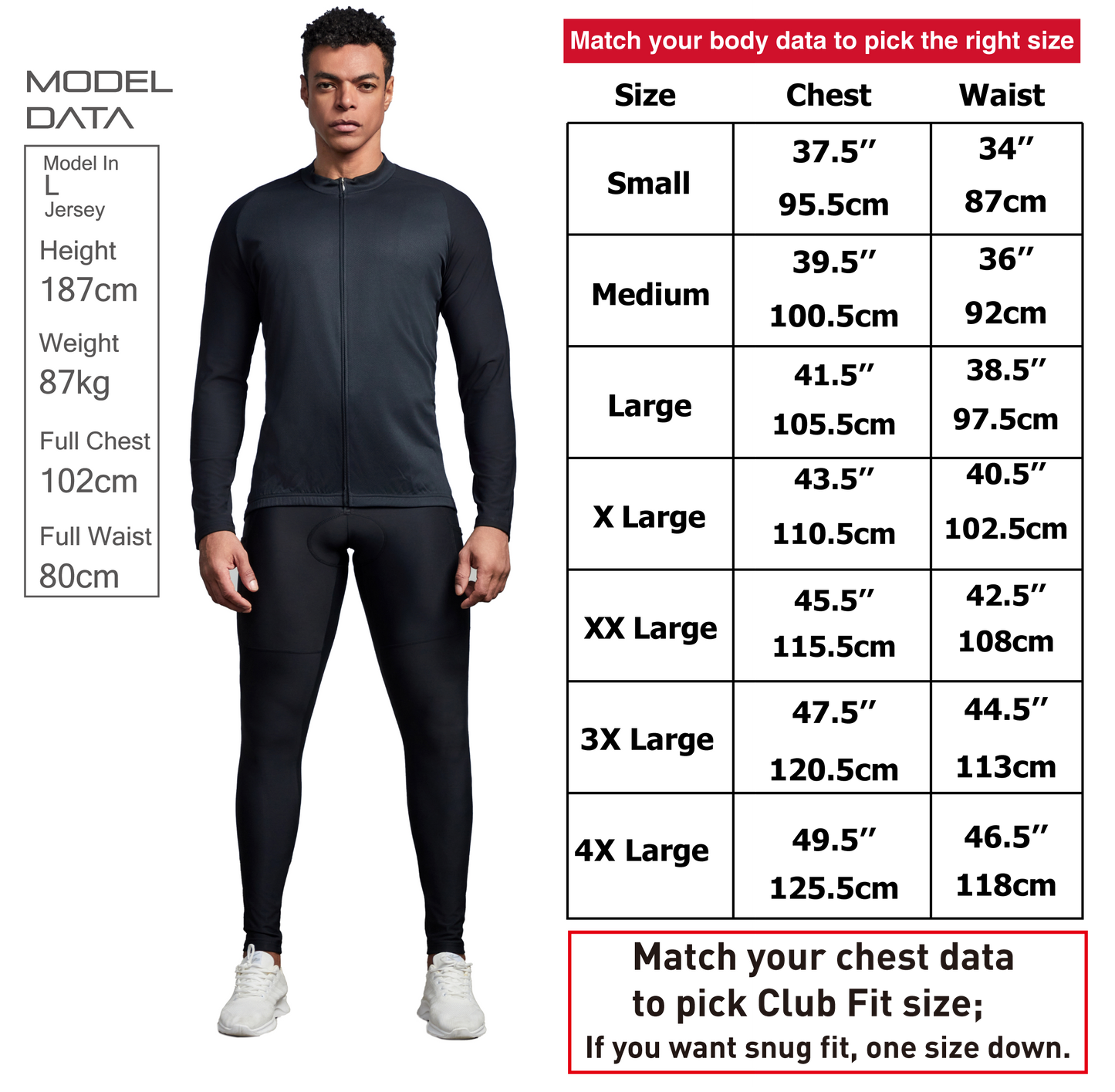 Club Fit Fleeced Long Sleeve Jersey-D24