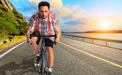 Cerotipolar Men’s Gravel Cycling Shirt – High Wicking, Fast-Dry, Casual Club Ride Style - F4