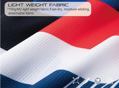 Men's Club Fit Cycling Jersey, Lightweight PRO Dry Fabric, Breathable - C63