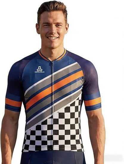 Men's Club Fit Cycling Jersey, Lightweight PRO Dry Fabric, Breathable - C65