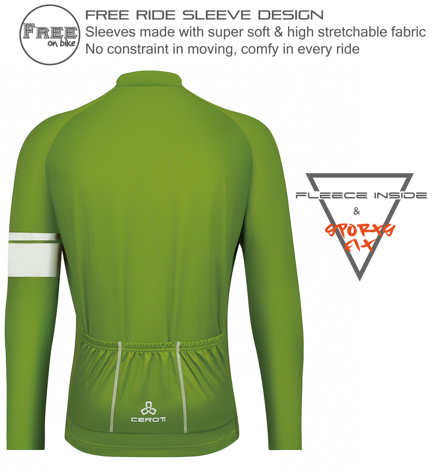 Club Fit Fleeced Long Sleeve Jersey-D24