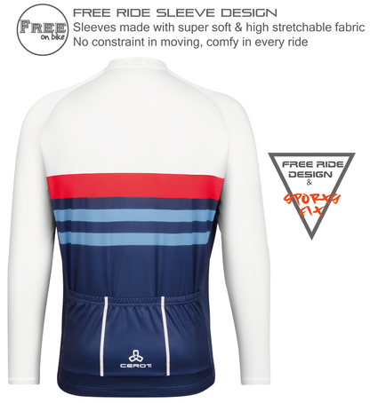 Men's Long Sleeve Cycling Jersey , Quick Dry-C38