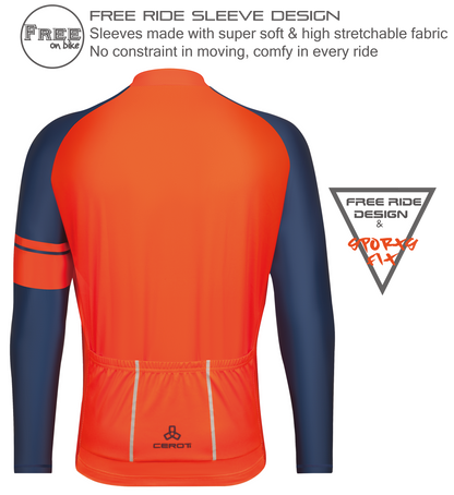 Men's Long Sleeve Cycling Jersey , Quick Dry-C39