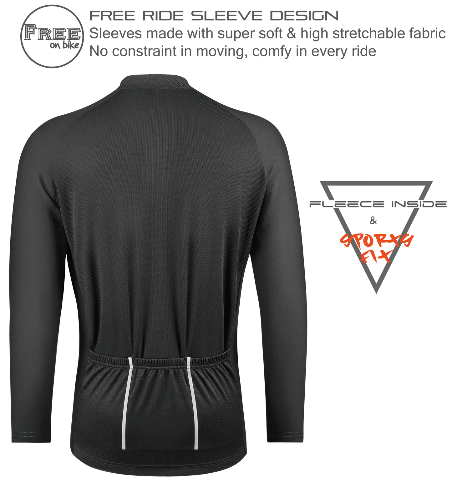 Club Fit Fleeced Long Sleeve Jersey-D11