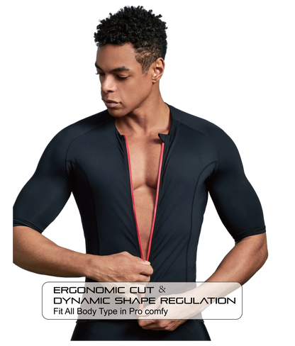 Club Fit Black Wind Speed Cycling Jersey- C50