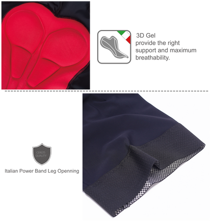 Black Classic Cycling Bib Short- B62