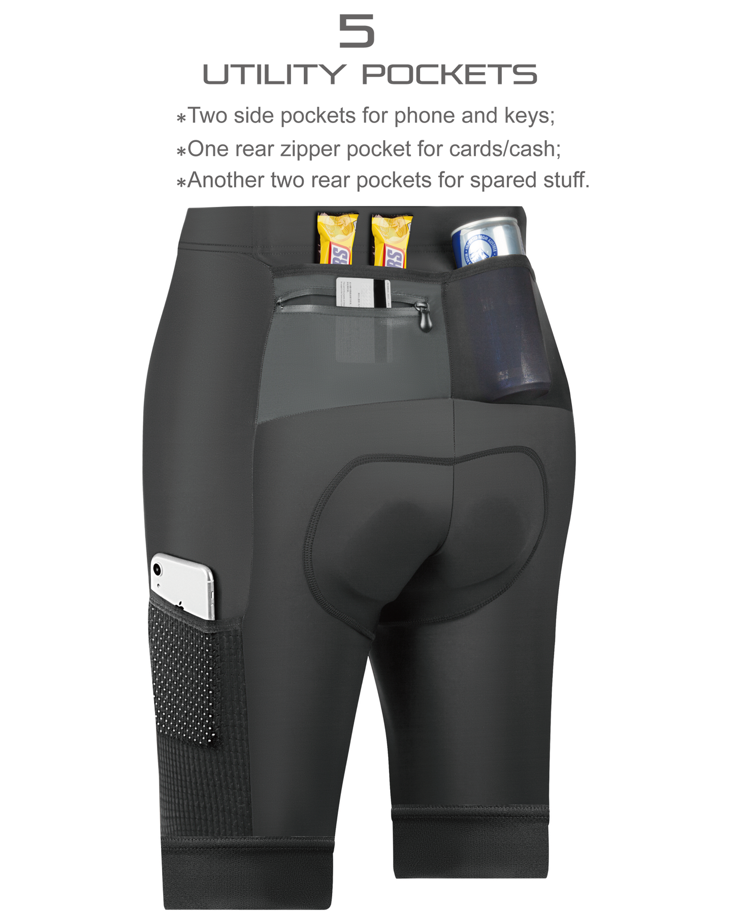 Cargo Bike Shorts Padded -B54