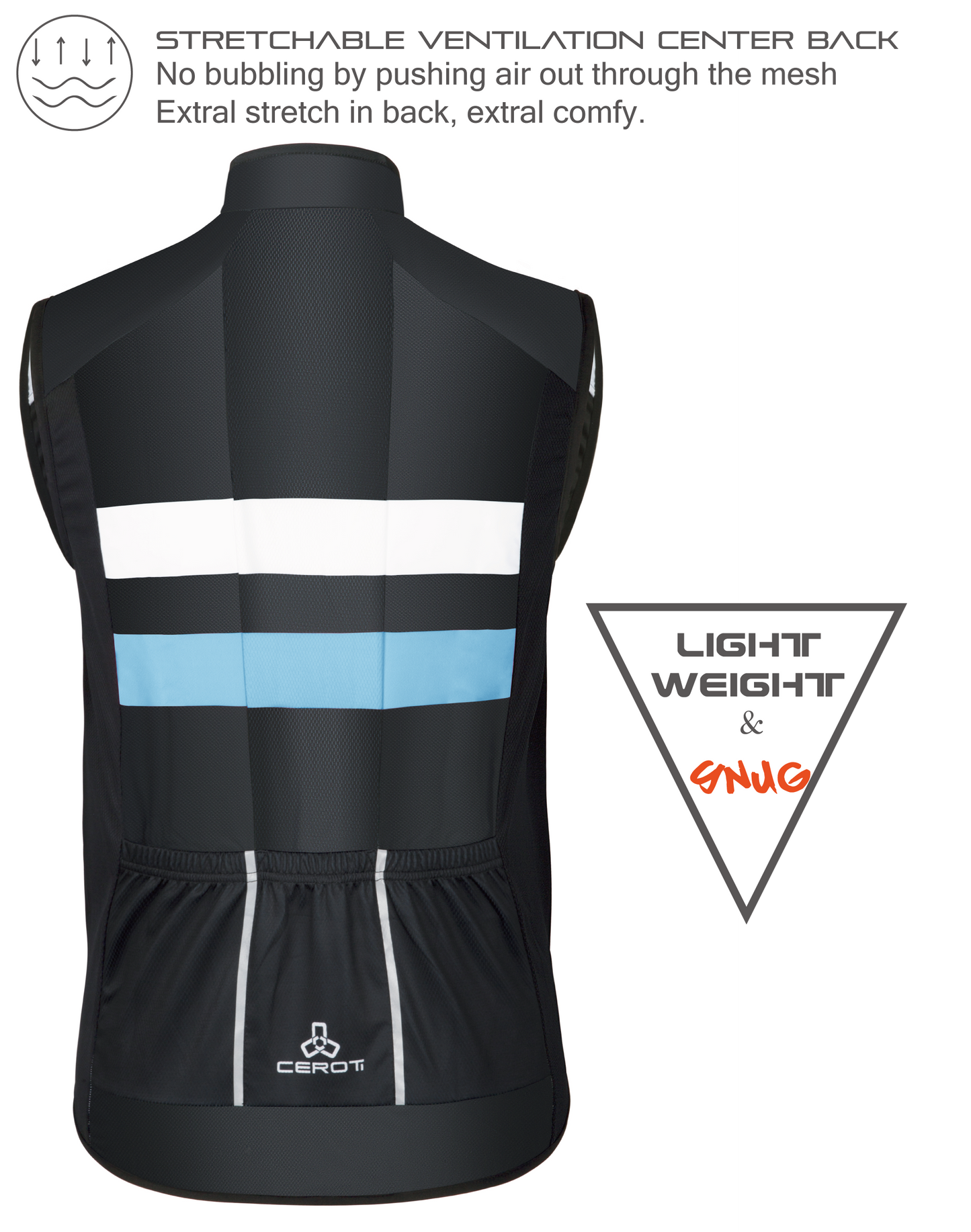 Soft Shell Wind Proof Cycling Vest-E1